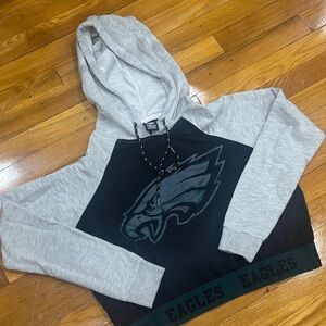 Gray and Black Eagles Hoodie